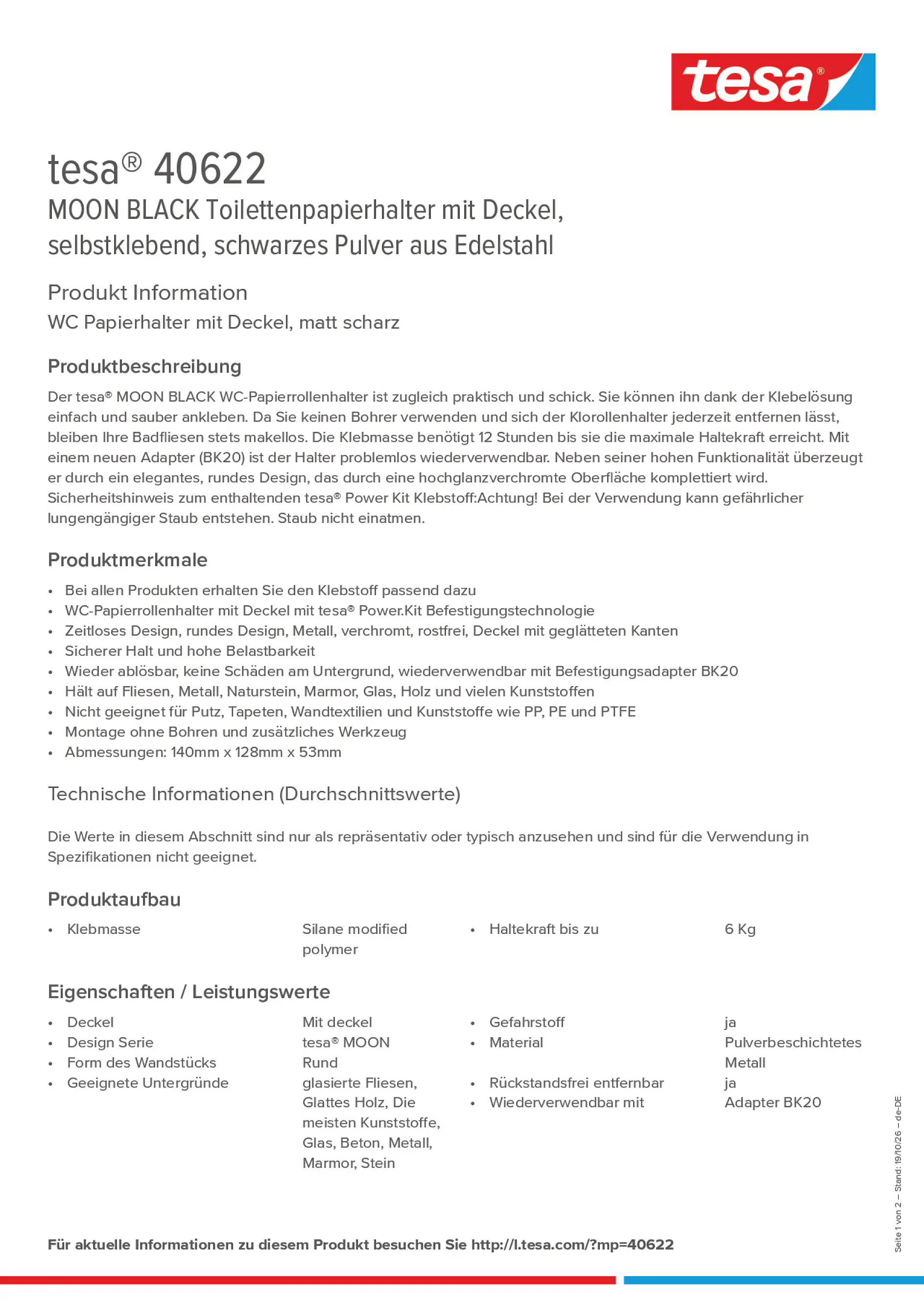 Product information_tesa® 40622_de-DE
